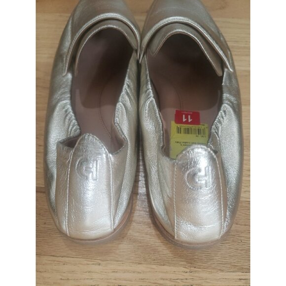 Cole Haan Shoes Loafers Women's Trinnie Leather Soft Style Flat Gold Sz 11 - Picture 6 of 12